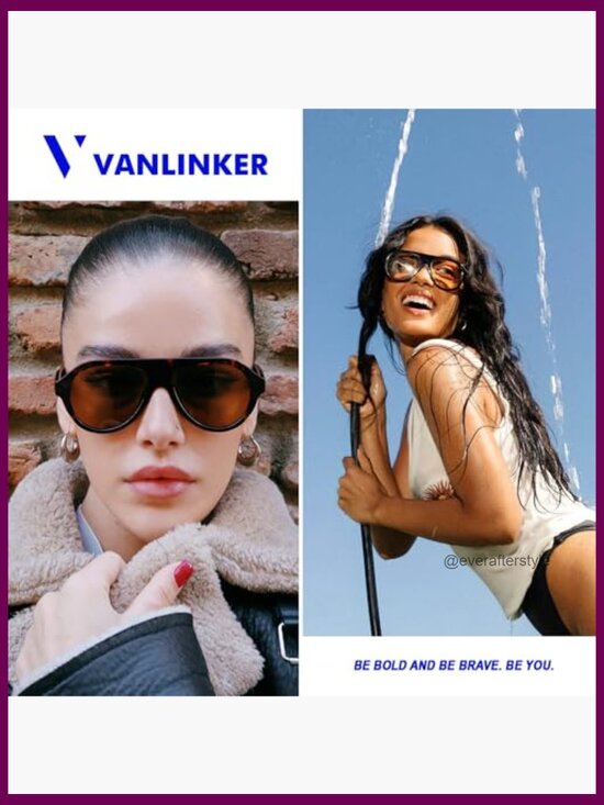 Retro Aviator Polarized Sunglasses Plastic Frame Vintage Style main image 7